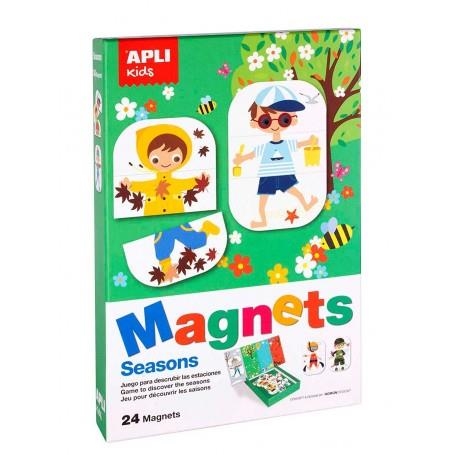 JUEGO MAGNÉTICO ESTACIONES 24 IMANES APLI KIDS 17160 | 8410782171607 | Librería Castillón - Comprar libros online Aragón, Barbastro