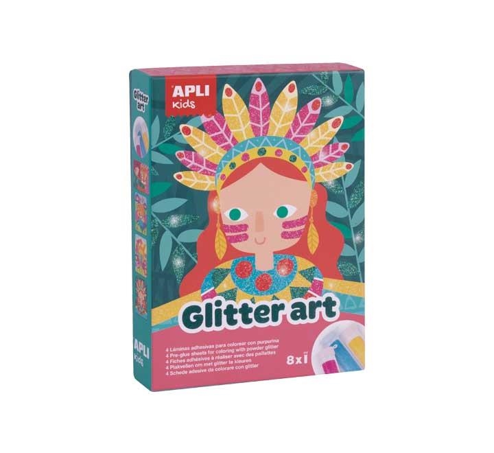 JUEGO GLITTER ART APLI KIDS 17561 | 8410782175612 | Librería Castillón - Comprar libros online Aragón, Barbastro