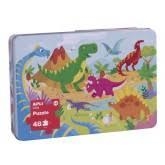 PUZZLE DINOSAURIOS EN CAJA METALICA 48 PIEZAS APLI KIDS 17888 | 8410782178880 | Librería Castillón - Comprar libros online Aragón, Barbastro