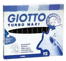 ROTULADOR GIOTTO TURBO MAXI 12 COLORES (PUNTA GRUESA) COLOR GRIS | 8000825493362 | Librería Castillón - Comprar libros online Aragón, Barbastro