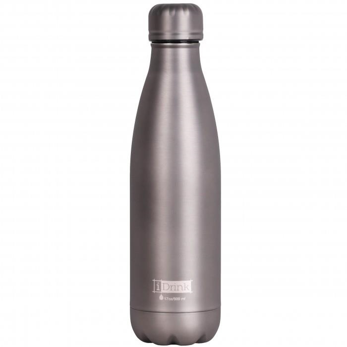 BOTELLA TERMICA 500 ML GRIS METALIZADO ID0019 | 8052877045709 | Librería Castillón - Comprar libros online Aragón, Barbastro