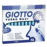 ROTULADOR GIOTTO TURBO MAXI AZUL CLARO (PUNTA GRUESA) 12 UD | 8000825022838 | Librería Castillón - Comprar libros online Aragón, Barbastro