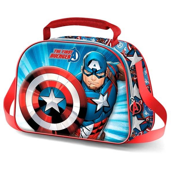 CAPITAN AMERICA BOLSA MERIENDA 3D FIRST | 8445118003659 | Librería Castillón - Comprar libros online Aragón, Barbastro