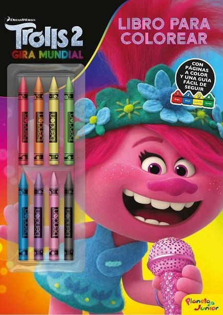 Trolls 2. Libro para colorear con ceras | 9788408218241 | Dreamworks | Librería Castillón - Comprar libros online Aragón, Barbastro