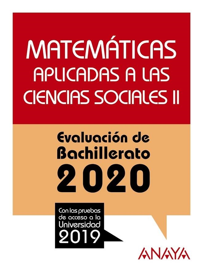 Matemáticas aplicadas a las Ciencias Sociales II. | 9788469873229 | Busto Caballero, Ana Isabel ; Díaz Ortega, Ana María | Librería Castillón - Comprar libros online Aragón, Barbastro