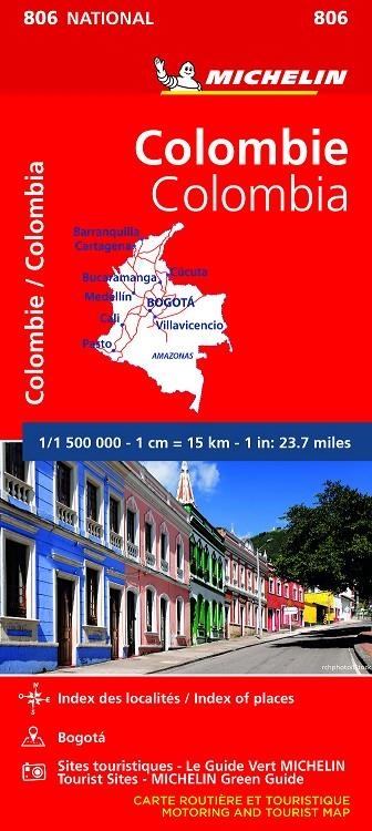 Mapa National Colombia - MICHELIN 806 | 9782067242609 | MICHELIN | Librería Castillón - Comprar libros online Aragón, Barbastro