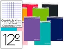 LIBRETA ESPIRAL LIDERPAPEL DOCEAVO APAISADO SMART TAPA BLANDA 80H 60GR CUADRO 4mm | 8423473098619 | Librería Castillón - Comprar libros online Aragón, Barbastro