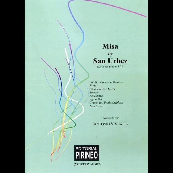 MISA DE SAN ÚRBEZ A 3 VOCES MIXTAS SAB | 9999900011340 | VIÑUALES, ANTONIO | Librería Castillón - Comprar libros online Aragón, Barbastro