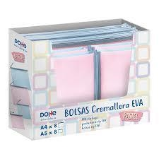 BOLSA CREMALLERA DOHE A5 ROSA PASTEL | 8421938915365 | Librería Castillón - Comprar libros online Aragón, Barbastro