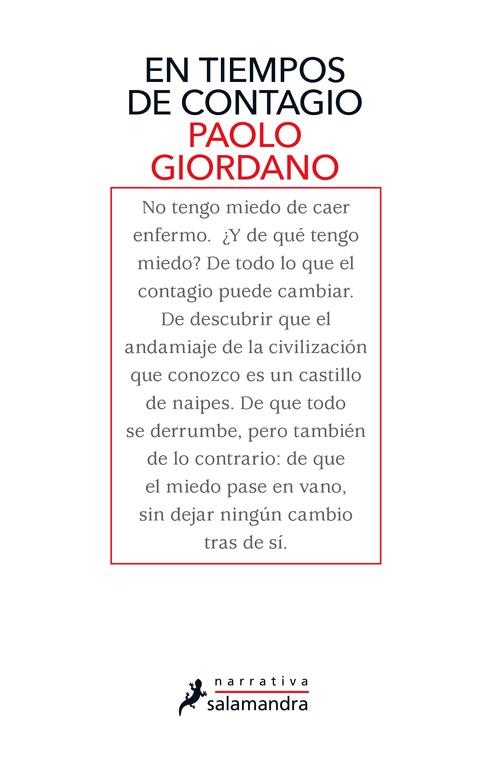 En tiempos de contagio | 9788418107542 | Giordano, Paolo | Librería Castillón - Comprar libros online Aragón, Barbastro