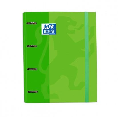 CARPETA ANILLAS OXFORD EBIND OXFCLA A4+ 100H 90 GR CUADRICULA 5MM CB TE VERDE | 8412771025571 | Librería Castillón - Comprar libros online Aragón, Barbastro