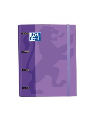 CARPETA ANILLAS OXFORD EBIND OXFCLA A4+ 100H 90 GR CUADRICULA 5MM CB TE MALVA | 8412771025458 | Librería Castillón - Comprar libros online Aragón, Barbastro