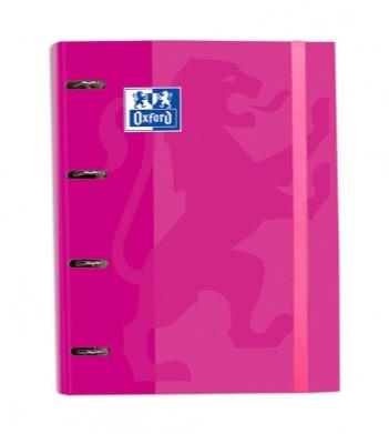 CARPETA ANILLAS OXFORD EBIND OXFCLA A4+ 100H 90 GR CUADRICULA 5MM CB TE FUCSIA | 8412771025601 | Librería Castillón - Comprar libros online Aragón, Barbastro