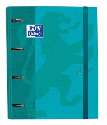 CARPETA ANILLAS OXFORD EBIND OXFCLA A4+ 100H 90 GR CUADRICULA 5MM CB TE AQUA | 8412771033767 | Librería Castillón - Comprar libros online Aragón, Barbastro