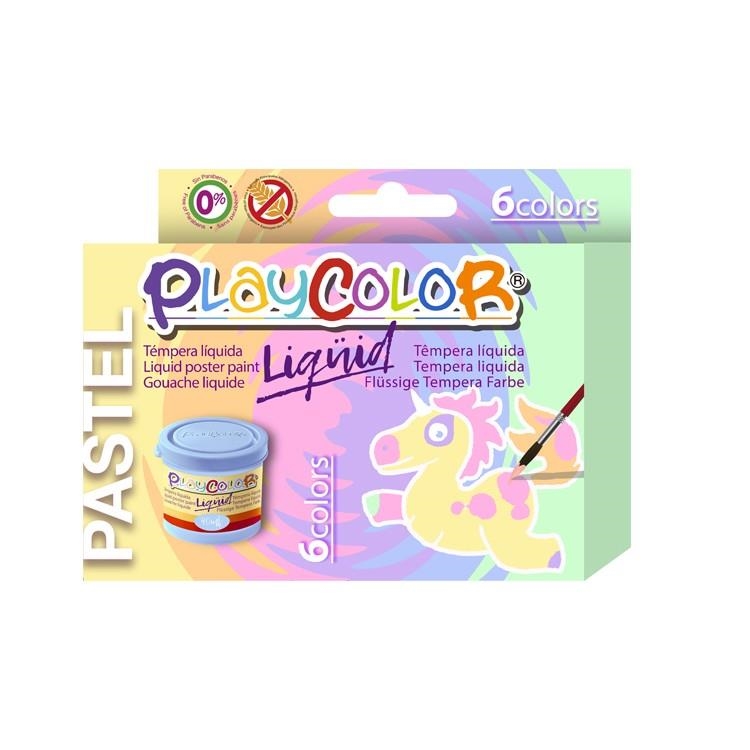 TEMPERA INSTANT PLAYCOLOR COLORES PASTEL 6 COLORES DE 40 ML | 8414213168013 | Librería Castillón - Comprar libros online Aragón, Barbastro