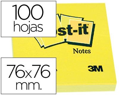 NOTAS ADHESIVAS 76X76mm AMARILLO Q-CONNECT KF10502 100 HOJAS | 3134375014038 | Librería Castillón - Comprar libros online Aragón, Barbastro