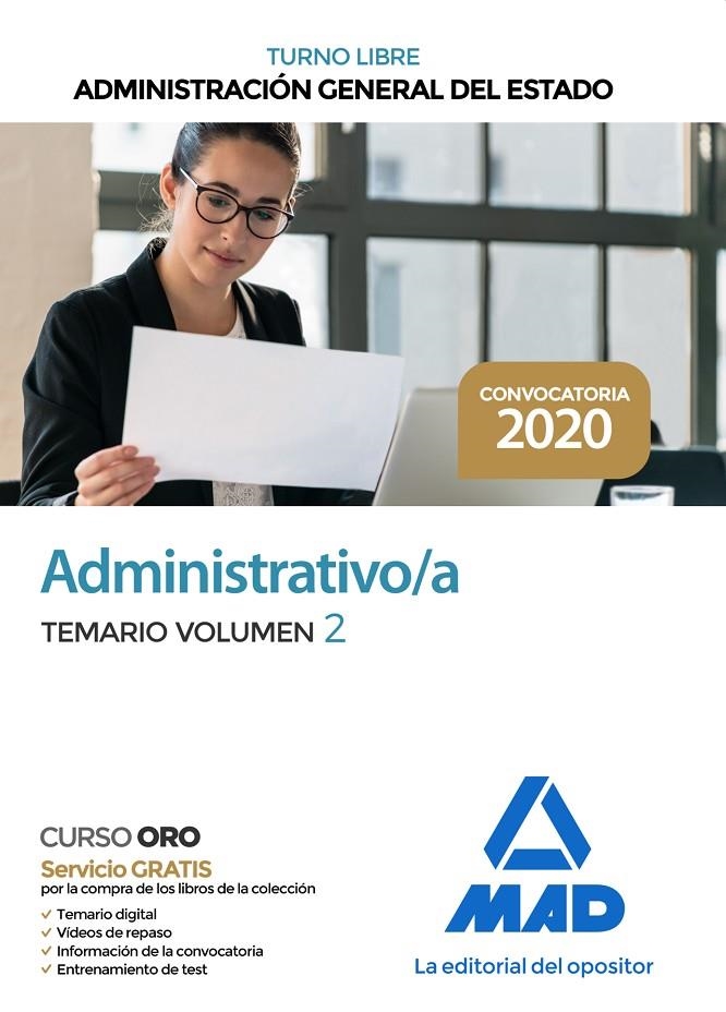 Administrativo de la Administración General del Estado (Turno Libre). Temario vo | 9788414236956 | No disponible | Librería Castillón - Comprar libros online Aragón, Barbastro