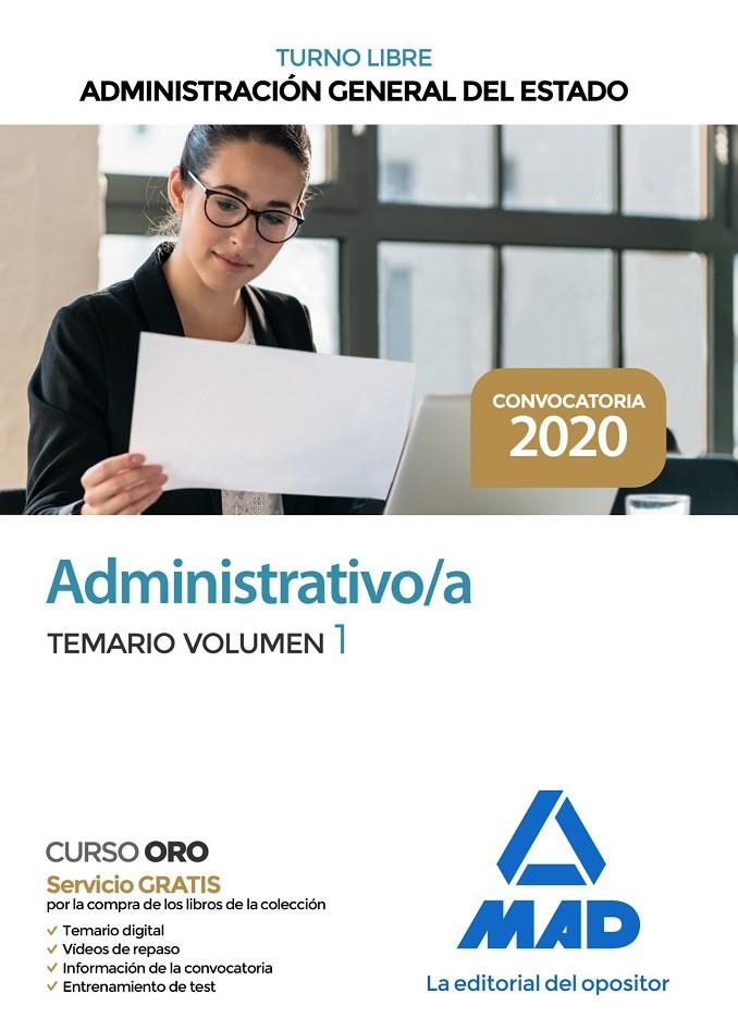 Administrativo de la Administración General del Estado (Turno Libre). Temario vo | 9788414236949 | No disponible | Librería Castillón - Comprar libros online Aragón, Barbastro