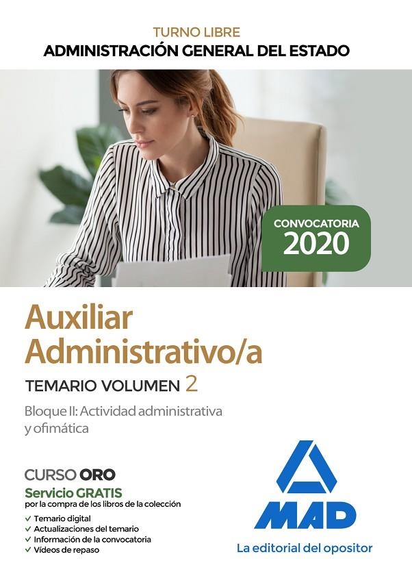 Auxiliar Administrativo de la Administración General del Estado. Temario Volumen | 9788414236734 | No disponible | Librería Castillón - Comprar libros online Aragón, Barbastro