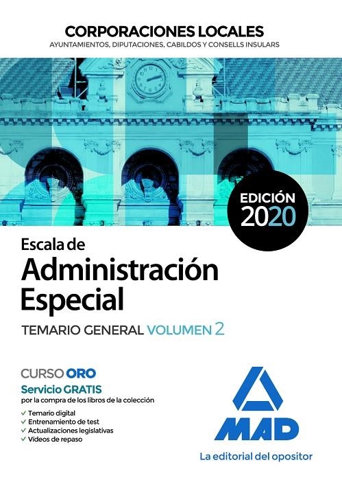 Escala de Administración Especial. Corporaciones Locales. Temario General Volume | 9788414236567 | No disponible | Librería Castillón - Comprar libros online Aragón, Barbastro