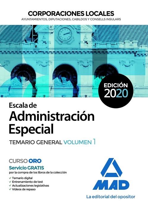 Escala de Administración Especial. Corporaciones Locales. Temario General Volume | 9788414236550 | No disponible | Librería Castillón - Comprar libros online Aragón, Barbastro