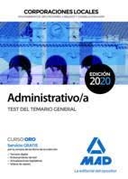 Administrativo/a de Corporaciones Locales. Test del temario general ED 2020 | 9788414235898 | 7, Editores / Guerrero Arroyo, José Antonio / Torres Fonseca, Francisco Jesús / Souto Fernández, Raf | Librería Castillón - Comprar libros online Aragón, Barbastro