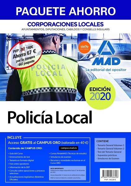 Paquete Ahorro Policía Local de Corporaciones Locales. Ahorro de 67 ? (incluye T | 9788414236628 | No disponible | Librería Castillón - Comprar libros online Aragón, Barbastro