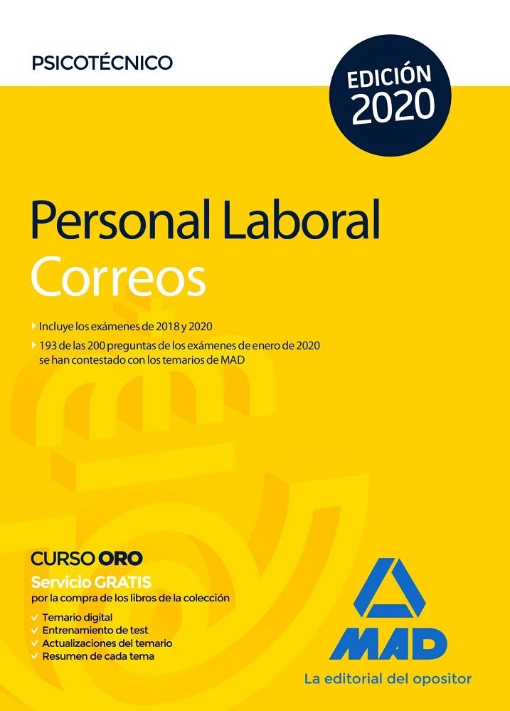 Personal Laboral de Correos y Telégrafos. Psicotécnico | 9788414235843 | 7, Editores | Librería Castillón - Comprar libros online Aragón, Barbastro