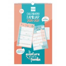 CALENDARIO PARED 16M 2020 2021  FINOCAM FAMILIA AVENTURA BASICO | 8422952300083 | Librería Castillón - Comprar libros online Aragón, Barbastro