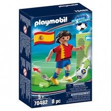 PLAYMOBIL JUGADOR DE FUTBOL ESPAÑA 8 PZAS 70482 | 4008789704825 | Librería Castillón - Comprar libros online Aragón, Barbastro