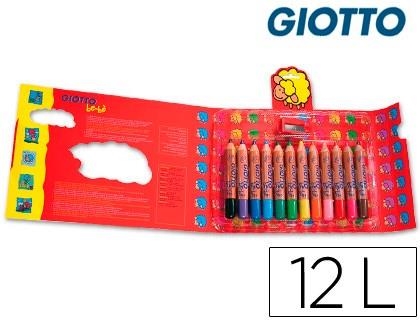 Lapices de colores giotto super bebe caja de 12 lapices colores surtidos + sacapuntas. | 8000825018978 | Librería Castillón - Comprar libros online Aragón, Barbastro