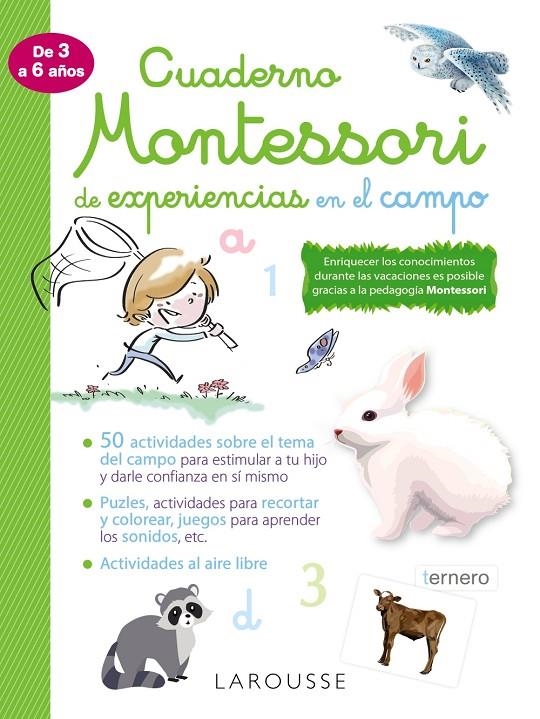 Cuaderno Montessori de experiencias en el campo | 9788418100352 | VV.AA. | Librería Castillón - Comprar libros online Aragón, Barbastro