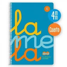 CUADERNO LAMELA ESPIRAL 4º 80 HOJAS 90 GR CUADRÍCULA 4 MM TAPA PLÁSTICO colores variados | 8412855168460 | Librería Castillón - Comprar libros online Aragón, Barbastro