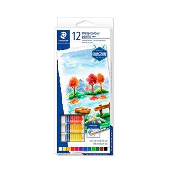 ACUARELA STAEDTLER EN TUBO 12 COLORES - WATERCOLOUR PAINTS 8880 C12 | 4007817024195 | Librería Castillón - Comprar libros online Aragón, Barbastro