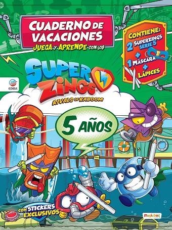 Cuaderno de Vacaciones juega y aprende con los Superzings para 5 años | 9788494085789 | Ediba Europa EON SL | Librería Castillón - Comprar libros online Aragón, Barbastro