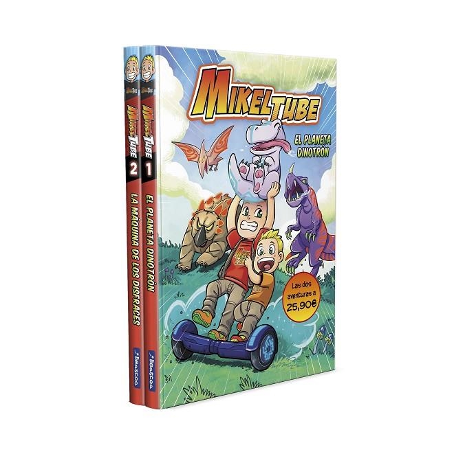 Pack MikelTube: El planeta Dinotrón | La máquina de los disfraces (MikelTube 1 y | 9788448856861 | Mikel Sánchez, Henar Torinos y David Domínguez Domínguez | Librería Castillón - Comprar libros online Aragón, Barbastro