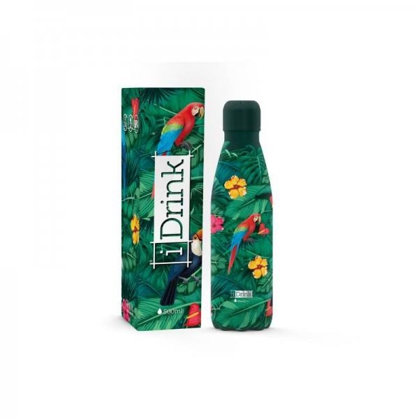 BOTELLA TERMICA 500 ML IDRINK PÁJAROS TROPICALES ID0072 | 8052877048373 | Librería Castillón - Comprar libros online Aragón, Barbastro