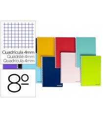 LIBRETA ESPIRAL LIDERPAPEL OCTAVO SMART TAPA BLANDA 80H 60GR CUADRO 4mm | 8423473098602 | Librería Castillón - Comprar libros online Aragón, Barbastro