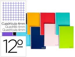 LIBRETA ESPIRAL LIDERPAPEL DOCEAVO SMART TAPA BLANDA 80H 60GR CUADRO 4mm | 8423473098626 | Librería Castillón - Comprar libros online Aragón, Barbastro