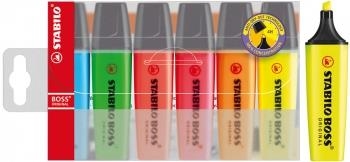 ROTULADOR FLUORESCENTE STABILO BOSS 70 6 COLORES SURTIDOS | 4006381215701 | Librería Castillón - Comprar libros online Aragón, Barbastro