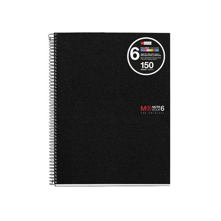 CUADERNO MIQUELRIUS MR6 120 HOJAS 90GR 6 COLORES ESPIRAL 4 TALADROS | 8422593449080 | Librería Castillón - Comprar libros online Aragón, Barbastro