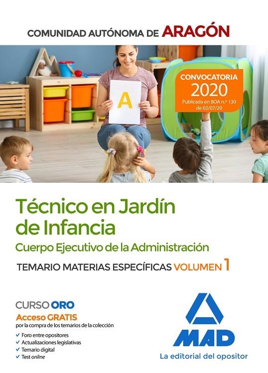 TECNICO EN JARDIN DE INFANCIA GOBIERNO DE ARAGON TEMARIO ESPECIFICO 1 ED.2020 | 9788414239193 | Librería Castillón - Comprar libros online Aragón, Barbastro