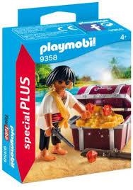 PLAYMOBIL PIRATA CON COFRE DEL TESORO 9358 | 4008789093585 | Librería Castillón - Comprar libros online Aragón, Barbastro