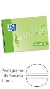 CUADERNO BLOC MUSICA 4º APAISADO 20H 6 PENTAGRAMAS | 8412771028787 | Librería Castillón - Comprar libros online Aragón, Barbastro