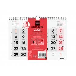 CALENDARIO 2021 FINOCAM DE PARED PARA ESCRIBIR 30x30 | 8422952300175 | Librería Castillón - Comprar libros online Aragón, Barbastro