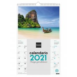 CALENDARIO 2021 PARED FINOCAM 25x40 PAISAJES PARADISIACOS | 8422952304319 | Librería Castillón - Comprar libros online Aragón, Barbastro