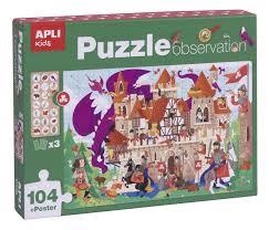 PUZZLE OBSERVATION CASTILLO 104 PIEZAS APLI 17916 | 8410782179160 | Librería Castillón - Comprar libros online Aragón, Barbastro