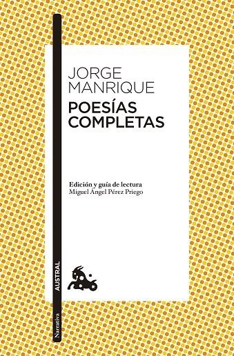 Poesías completas | 9788467042160 | Manrique, Jorge | Librería Castillón - Comprar libros online Aragón, Barbastro