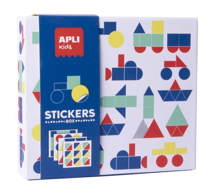 CAJA STICKERS GEOMETRICOS VEHICULOS APLI KIDS 18359 | 8410782183594 | Librería Castillón - Comprar libros online Aragón, Barbastro