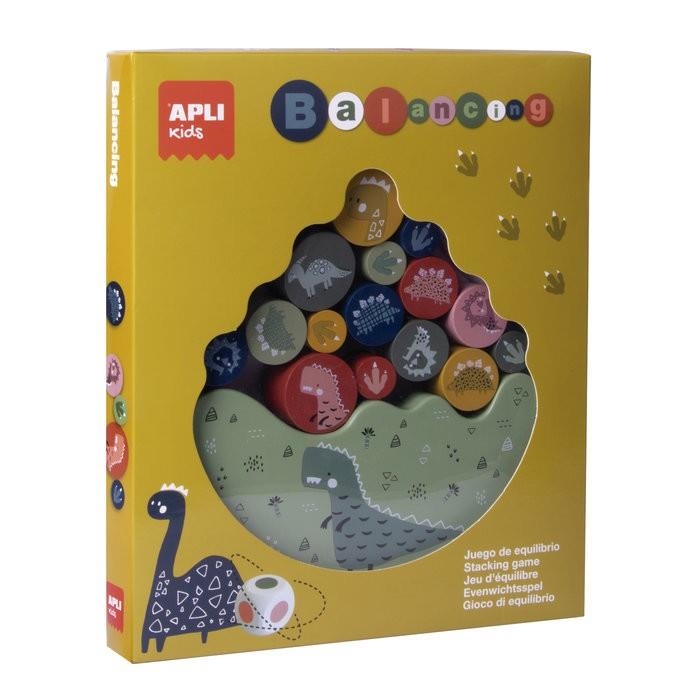 CAJA JUEGO PUZZLE EQUILIBRIO DINOSAURIOS 16 PIEZAS  APLI KIDS 18657 | 8410782185673 | Librería Castillón - Comprar libros online Aragón, Barbastro